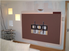 Floating Wall AV Install & Feature Lighting