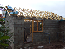 Double Garage & Garden Wall